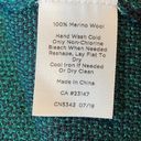 Talbots  Women's Cardigan Sweater Petite Blue/Green Plaid Pure Merino Wool Career Photo 8