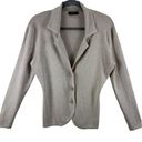 Cyrus  Tan Collared Long Sleeve Tight Knit Button Up Cardigan Sweater Size M Photo 0