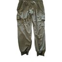 Rachel Zoe  women's size large cargo military green joggers Photo 1