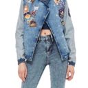 Guess  Original Patchwork Denim Bomber Jacket Y2K Fairy Cowgirl Gorpcore Boho S Photo 2