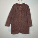 Uniqlo  mauve dusty rose sherpa teddy jacket Photo 0