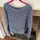 BDG  Twisted Knit Blue Grey Crewneck Sweater size Small Photo 1