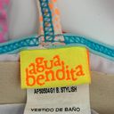 Agua Bendita  Bikini Bandeau Star Print Orange Photo 2