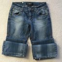 Cello  JEANS DISTRESSED BLUE BOOT CUT JEANS SIZE 1 Photo 3