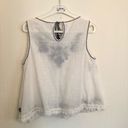 Max Studio  embroidered tank/swing top L Photo 3