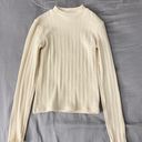 ZARA Cream Knit Long Sleeve Photo 3