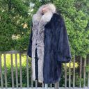 Size 14 Genuine Mink fur & Fox Princes Coat Photo 2