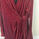 C/MEO COLLECTIVE C/Meo breakthrough red velvet long sleeves mini dress size XL Photo 3