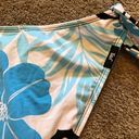 Jag jeans NEW NWT  Blue White Black Tropical Floral Y2K 00s Bikini BOTTOM Small Photo 6