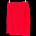 St. John  Collection classic deep red Santana knit skirt size 10 medium knee Photo 1