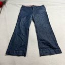 Gap Hip Slung Fit Dark Wash Wide Leg cotton Blend Ankle Jeans Size 12 EUC Photo 0