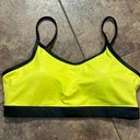 Zyia Neon Yellow Metallic Light N Tight Adjustable Bra Size XL Photo 2