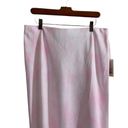 A New Day  Women's High-Rise Pink Midi Slip A-Line Skirt Photo 2