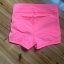 Lululemon  Neon Peach Biker Shorts Photo 5