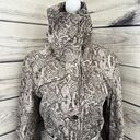 Platinum Utex Snakeskin Print Trench Rain Coat Tan Size M Photo 2