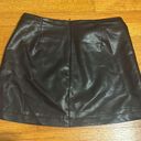 Olivaceous Leather Mini Skirt  Photo 3