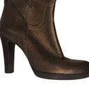 Via Spiga  Metallic Golden Brown Leather Knee Length Boot Photo 2