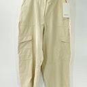 Lululemon  Utilitech Cargo Pocket High Rise Cropped Ivory Pants Size 32 NWT Photo 0