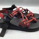 Chaco Sandals Shoes Womens Zong Sport Hiking Camping  Athletic Shoe Red Black 6 Photo 0