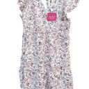 Isabel Maternity  Pink & White Floral Dress Linen Blend Medium NEW Photo 7