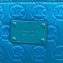 Michael Kors  Shoulder Tote Jet Set Signature Quilted Bag Turquoise Neoprene Photo 1