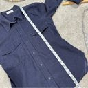 Babaton Artitzia  Corduroy Button Down Shirt Top Longsleeve Cotton Navy Size XS Photo 13