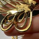 Trifari Lot Of 2 Signed  Gold Tone Brooch Pins Swirl Styles Photo 10