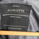 ALLSAINTS  Bayle Monument Slate Grey Waterfall Longline Coat Jacket Size 6 Photo 3