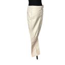 L'Academie L'Academia Leather Pants Bone White MEDIUM Tapered Moto Biker Designer NEW Photo 5