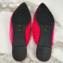 White House | Black Market  Pink Velvet Crystal Embellished Pointed Regency Mules 7 Photo 5