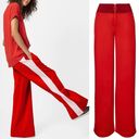 Sweaty Betty  Red White Side Stripe Shirley Wide Leg Trousers sz M Photo 0