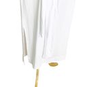 Vince  Sleeveless Pima Cotton Midi Faux Wrap 
Dress In Optic White Size L NWT Photo 8