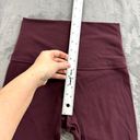 Lululemon  Womens Align Bike Shorts Size 6 Maroon High Rise 10" Soft Athletic Photo 4