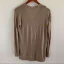 Everlane  V Neck Tan 100% Wool Sweater Neutral Elevated Basic Small Photo 2