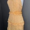 Lulus Autumn Yellow Sundress Mini Easter Spring Ruffle Dress Womens Large Photo 3