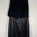 Vince Camuto  Black Pleated Dress Sequin Skirt Sleeveless Tank size 6 NEW Photo 6