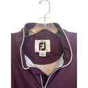 FootJoy  Windbreaker Jacket Women Size Large Purple Black Full Zip Lightweight Photo 2