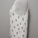 Grayson Threads  white and green cactus print tank size small Photo 4