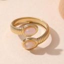 Gold Stone Decor Wrap Ring Photo 1