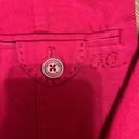 American Eagle  Dark Pink Size Medium Long Sleeve Button Up Blazer Photo 3