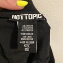 Hot Topic  Womens Size M Black Pleated Goth Punk Mini Skirt Lace Academia Photo 1