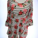 Brooks Bobbie  ladies peplum sleeve handkerchief hem pullover tunic new small Photo 9