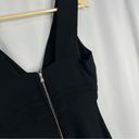 Trouvé | Anthropologie Black Deep V Zipper Back Viscose Seemed Tank Top XS Photo 5