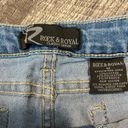 Rock & Republic Rock & Royal Classic Denim Women’s Jean Shorts Size 8 cut offs stretch frayed Photo 2