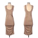 LA Made Tan/Light Brown Sleeveless fitted dress small Photo 1