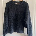 Lululemon Wool-Blend Jacquard Sweater Knit Leopard Graphite Grey Black Size M Photo 0