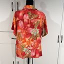 Caribbean Joe  silk shirt . Size 1X Photo 3