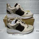 Michael Kors  Brown Crista Tech Canvas Trainer Sneakers Photo 3