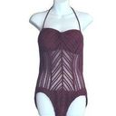 Robin Piccone  Red Cutout Detail One Piece Swimsuit Photo 0