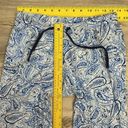 Carole Hochman Blue & White Paisley Print Elastic Drawstring Waist Pajama Pants Photo 5